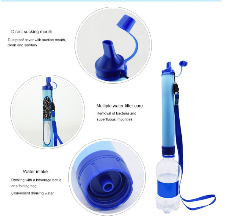 Portable Personal Emergency Water Filter Straw