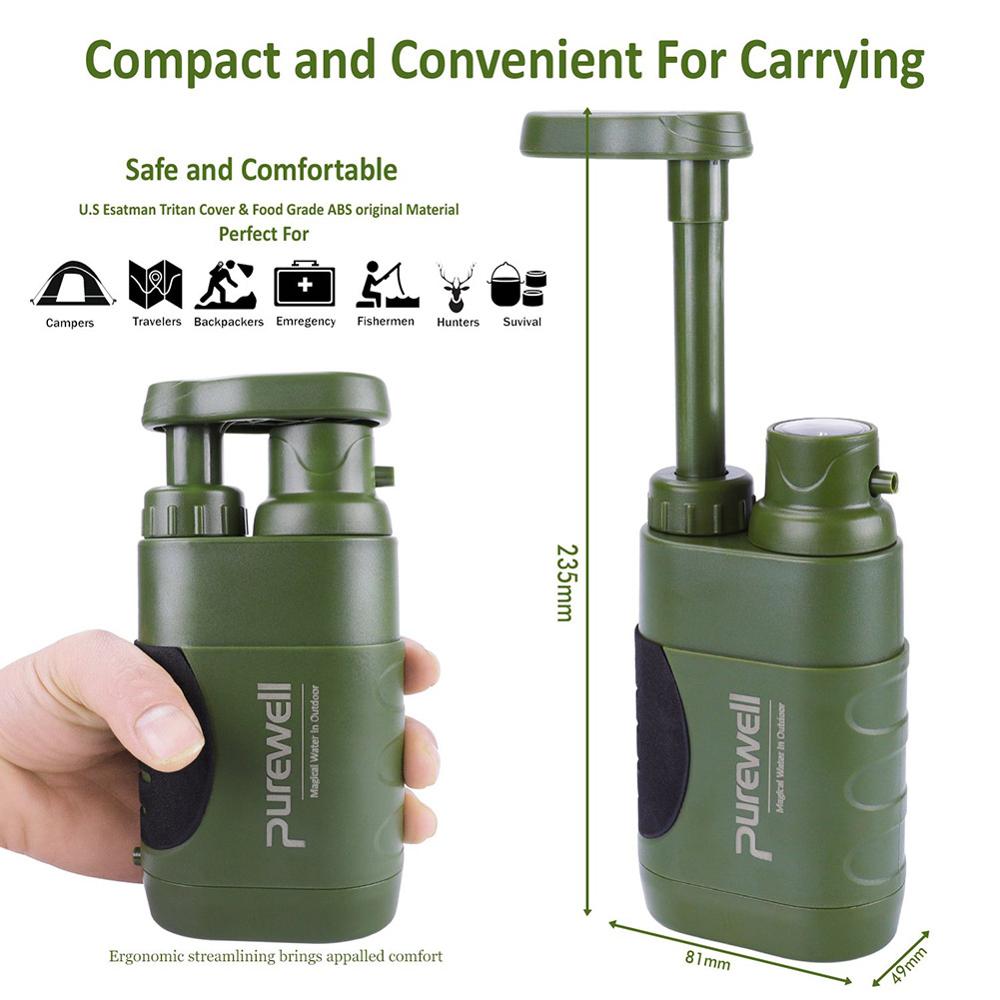 Portable Multi-Stage Emergency Water Filtration System